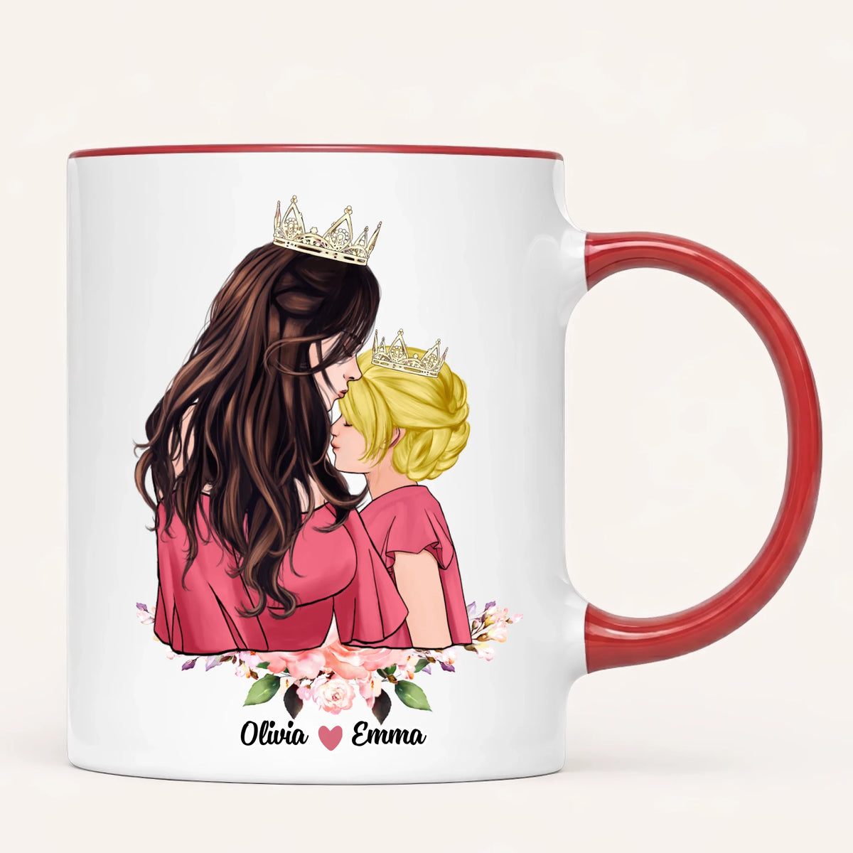 Personalised Mum Mug | Queen & Princess