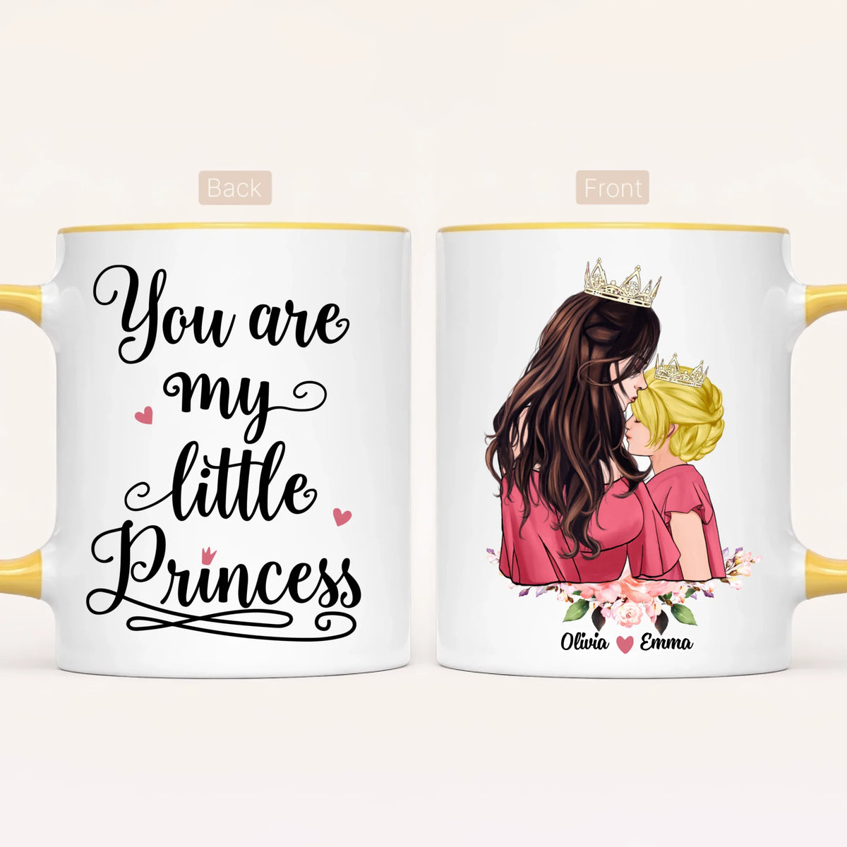 Personalised Mum Mug | Queen & Princess
