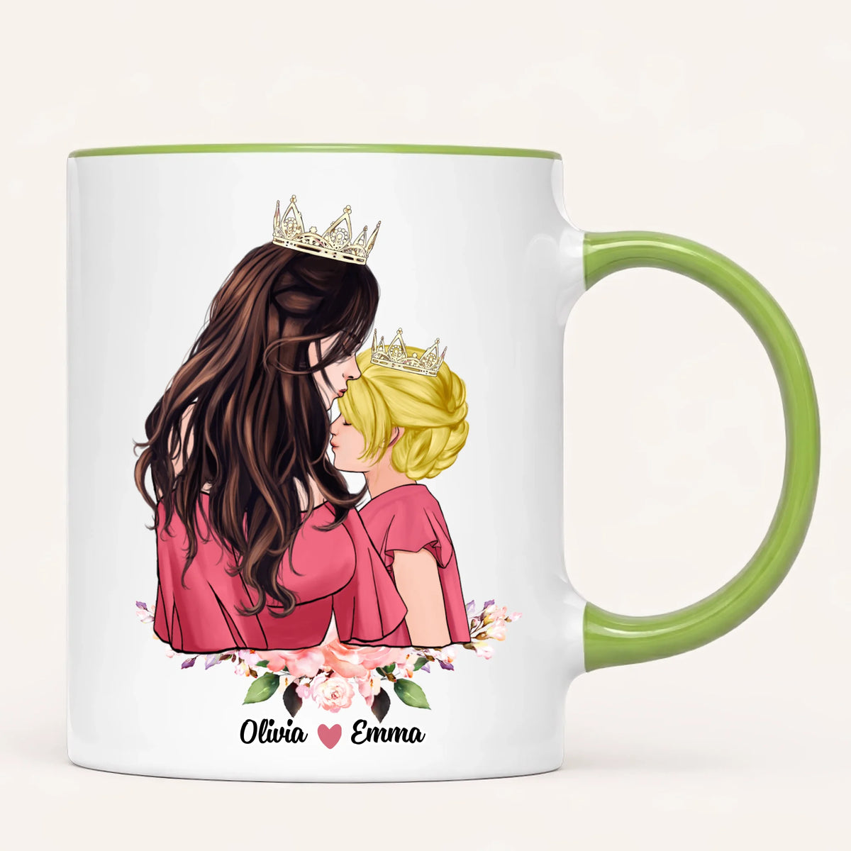 Personalised Mum Mug | Queen & Princess
