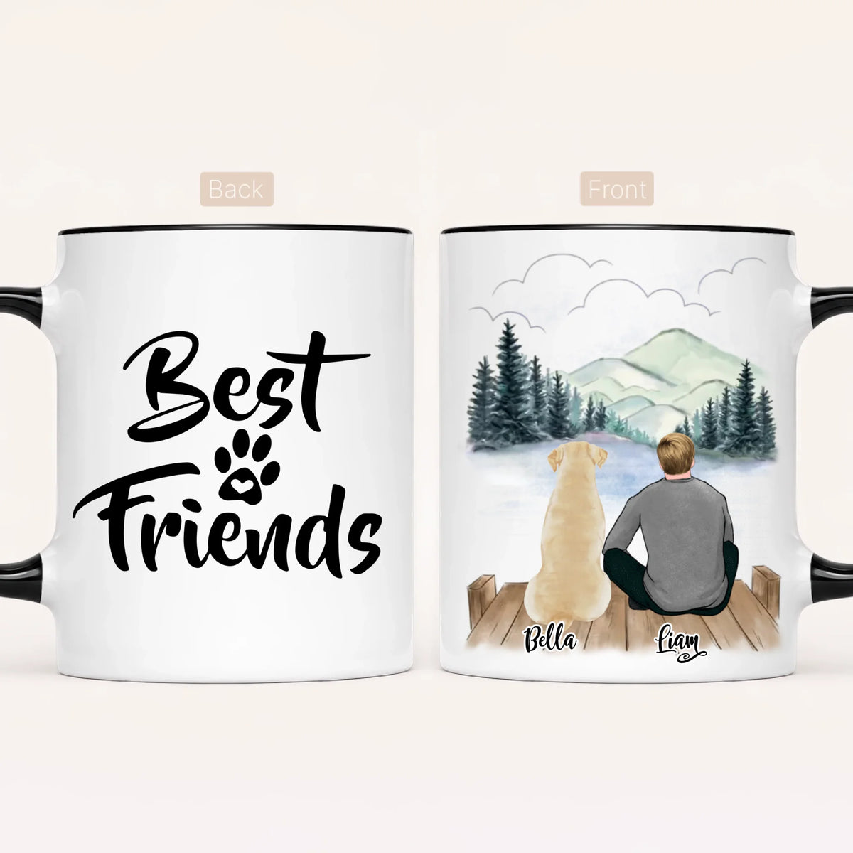 Personalised Dog Dad Mug | Life Is Better with a dog