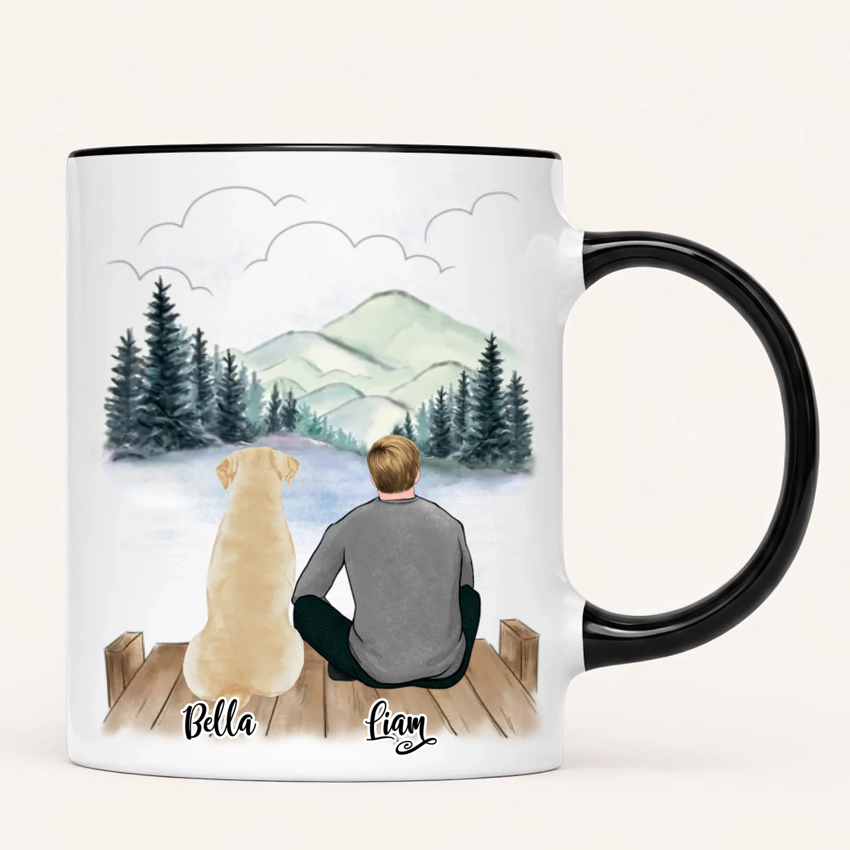 Personalised Dog Dad Mug | Life Is Better with a dog