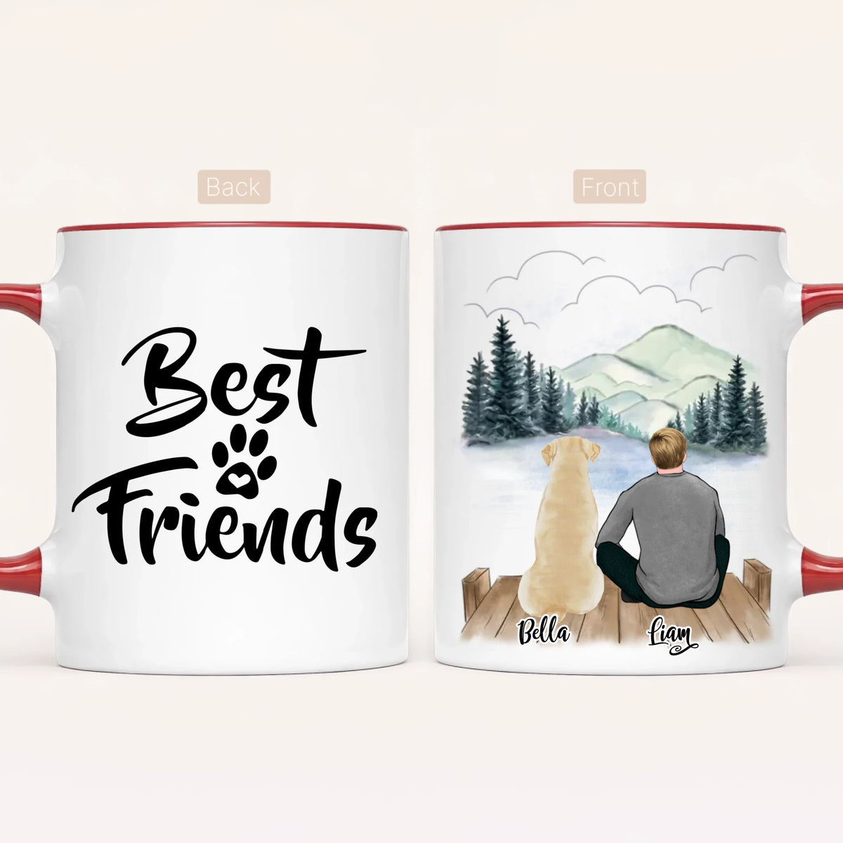 Personalised Dog Dad Mug | Life Is Better with a dog