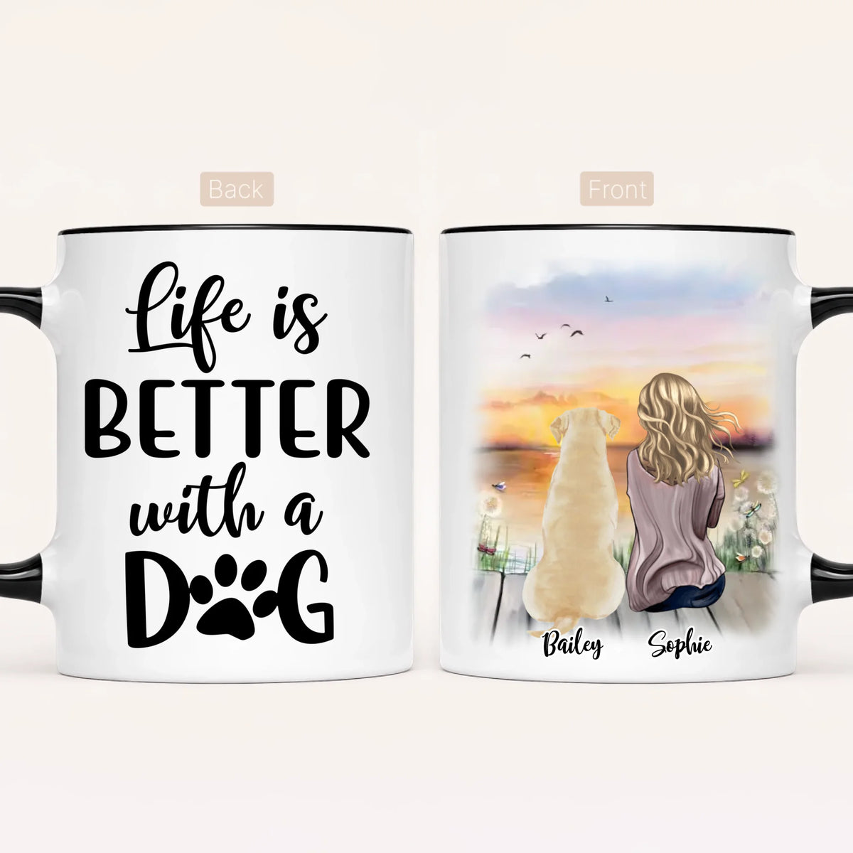 Personalised Dog Mum Mug | Life Is Better With a Dog