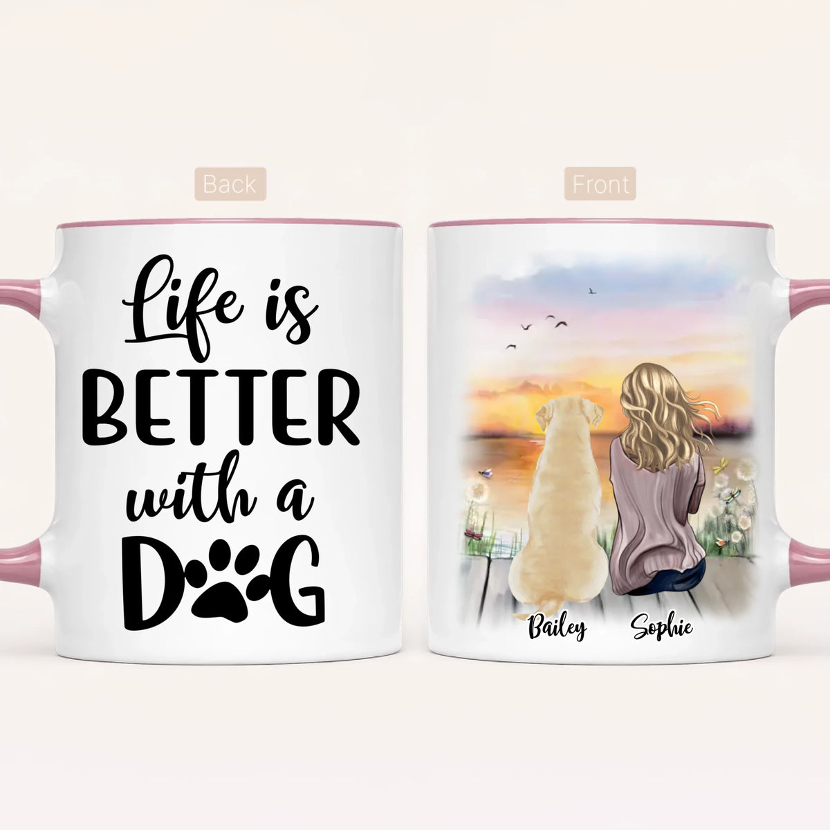 Personalised Dog Mum Mug | Life Is Better With a Dog