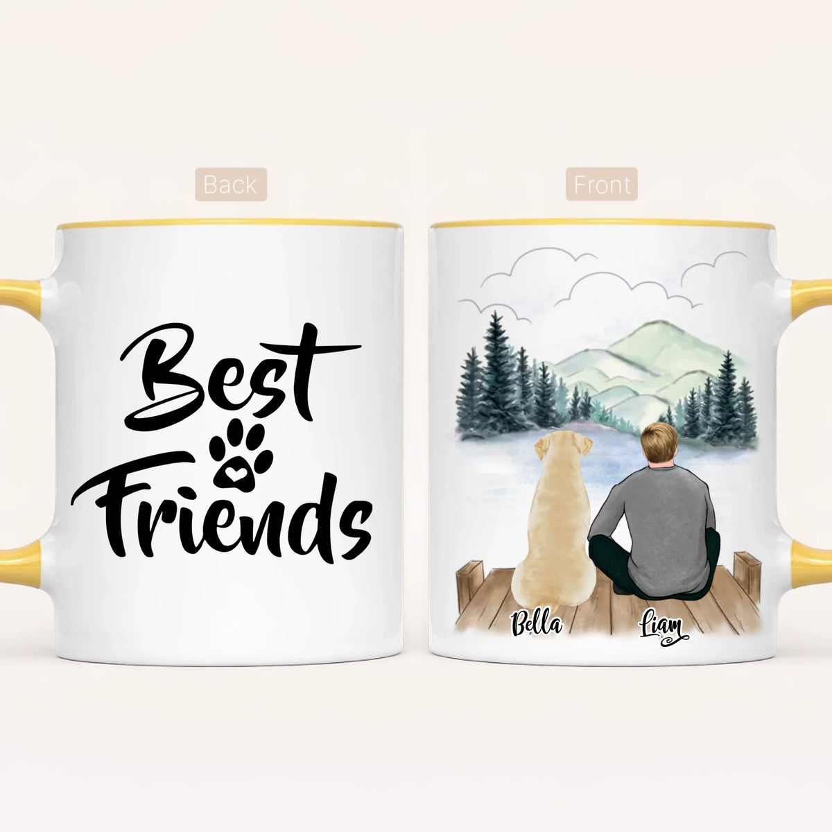 Personalised Dog Dad Mug | Life Is Better with a dog