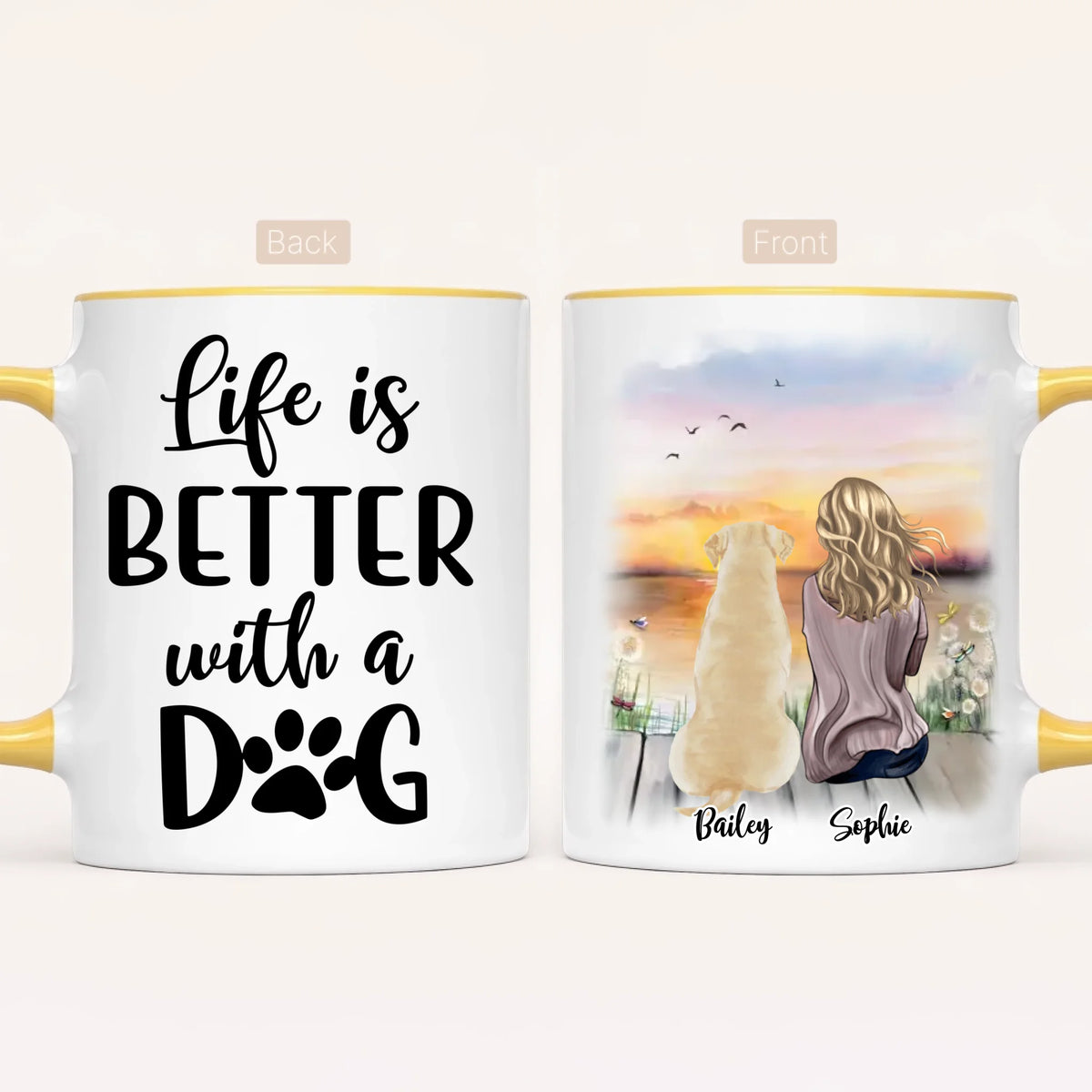 Personalised Dog Mum Mug | Life Is Better With a Dog