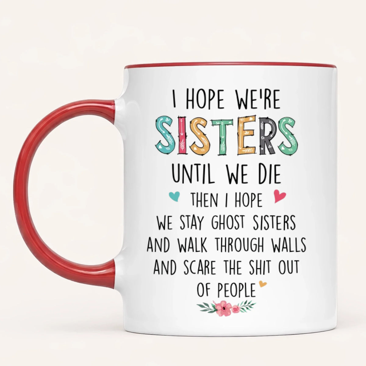 Personalised Sisters Mug | Cartoon Sisters | Up to 7