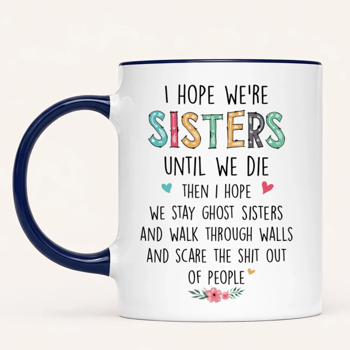 Personalised Sisters Mug | Cartoon Sisters | Up to 7