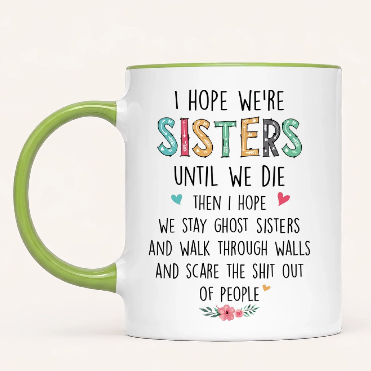 Personalised Sisters Mug | Cartoon Sisters | Up to 7