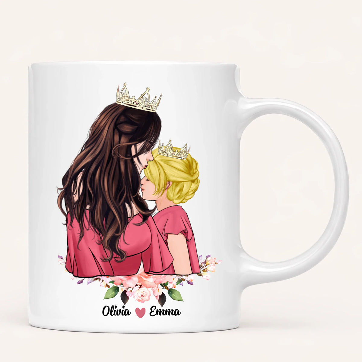 Personalised Mum Mug | Queen & Princess
