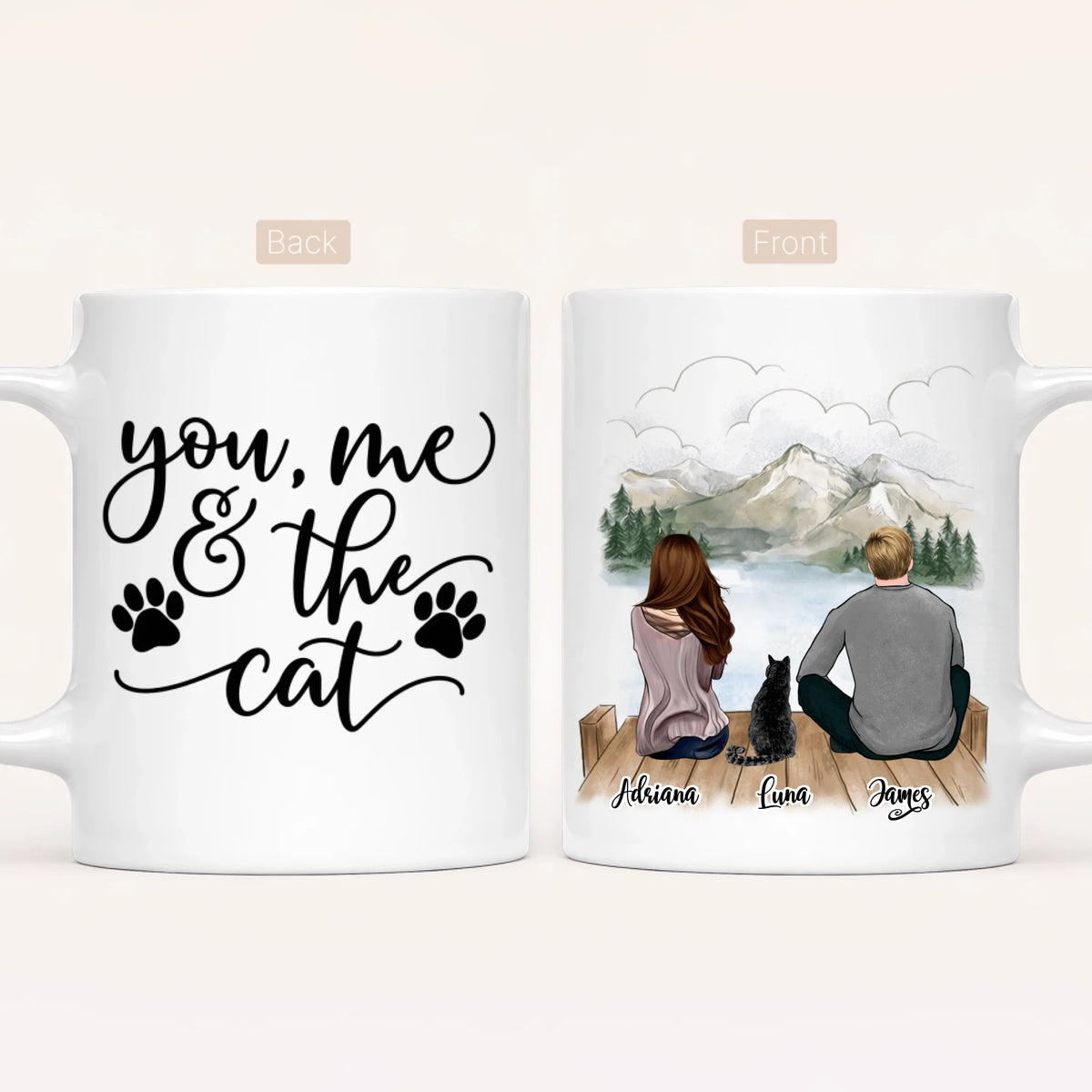 Personalised Cat Mug | Life Is Better with a cat