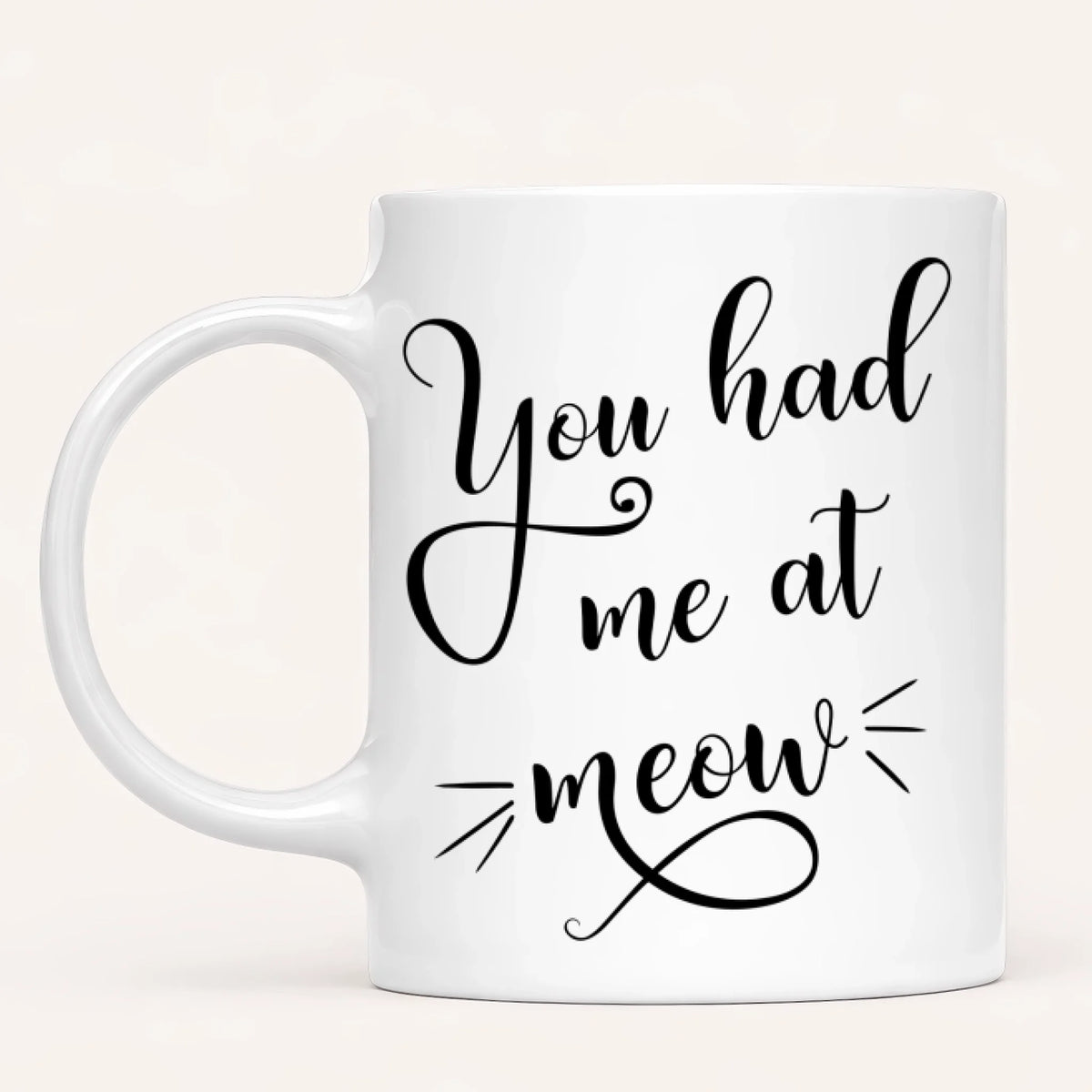 Personalised Cat Mum Mug | You Had Me at Meow