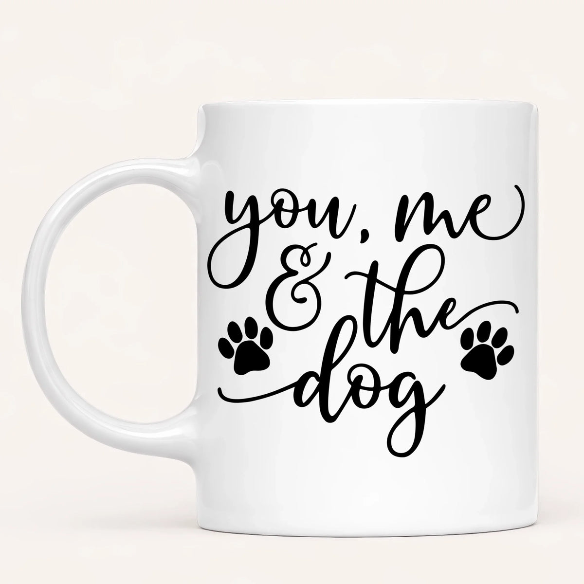 Personalised Dog Mug | You, Me & The Dog