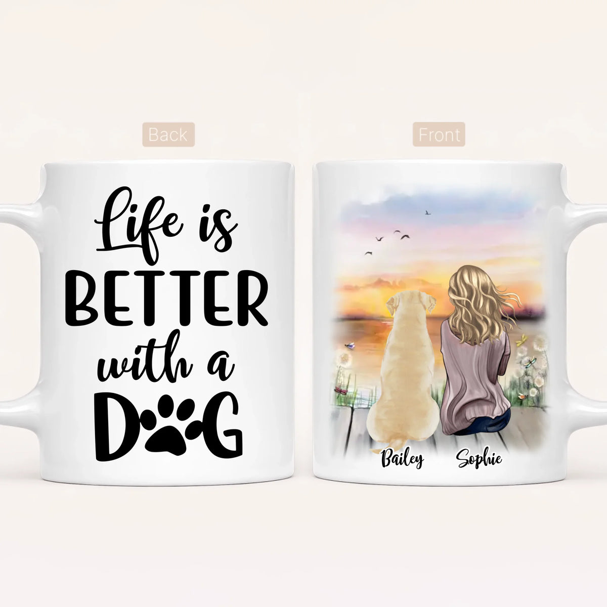 Personalised Dog Mum Mug | Life Is Better With a Dog