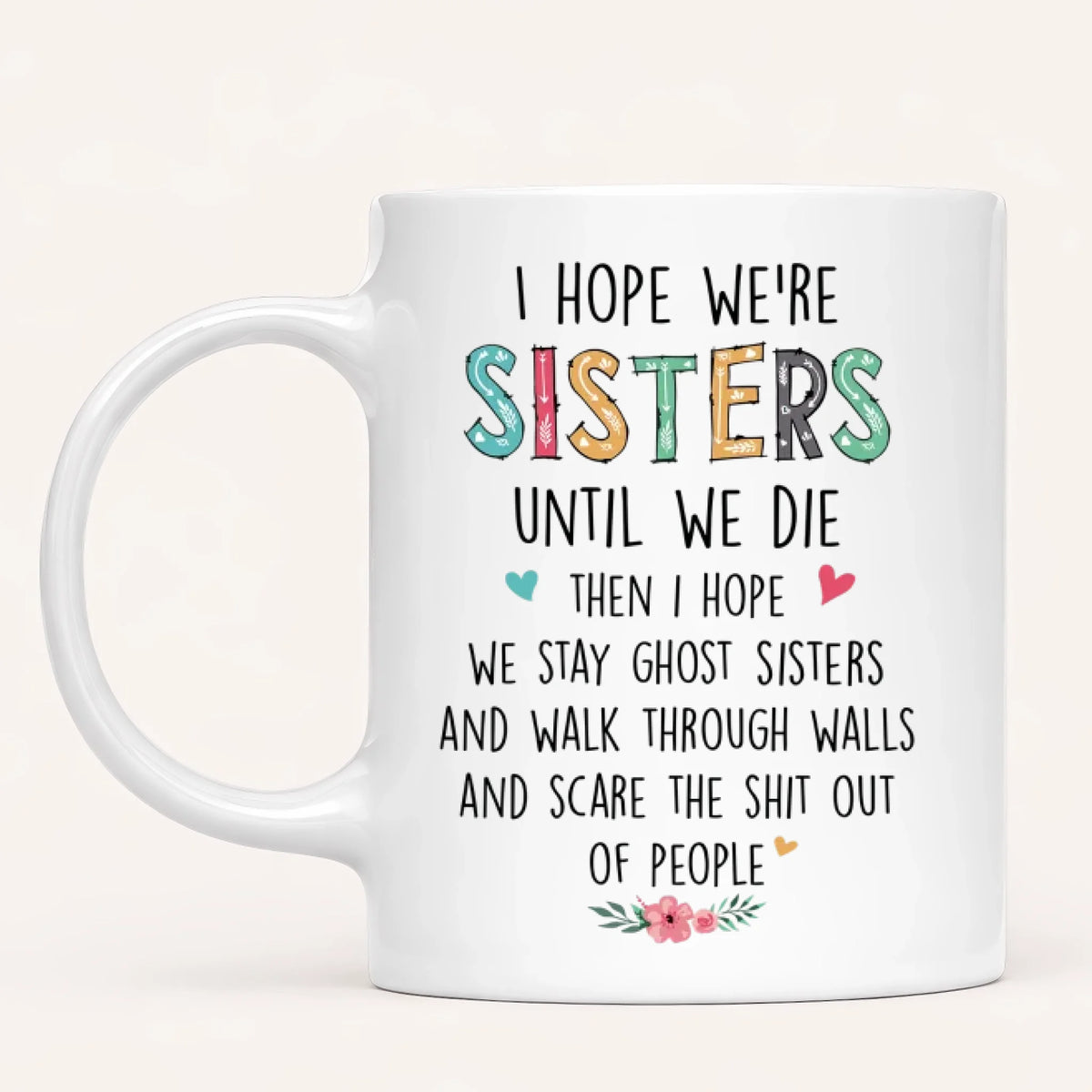Personalised Sisters Mug | Cartoon Sisters | Up to 7