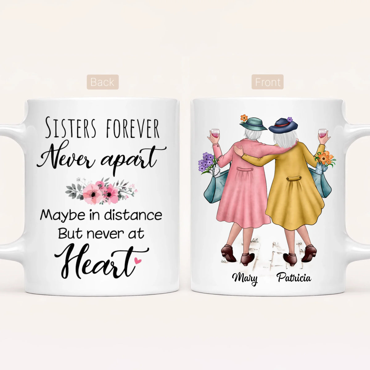 Personalised Sister Mug | Always Sisters