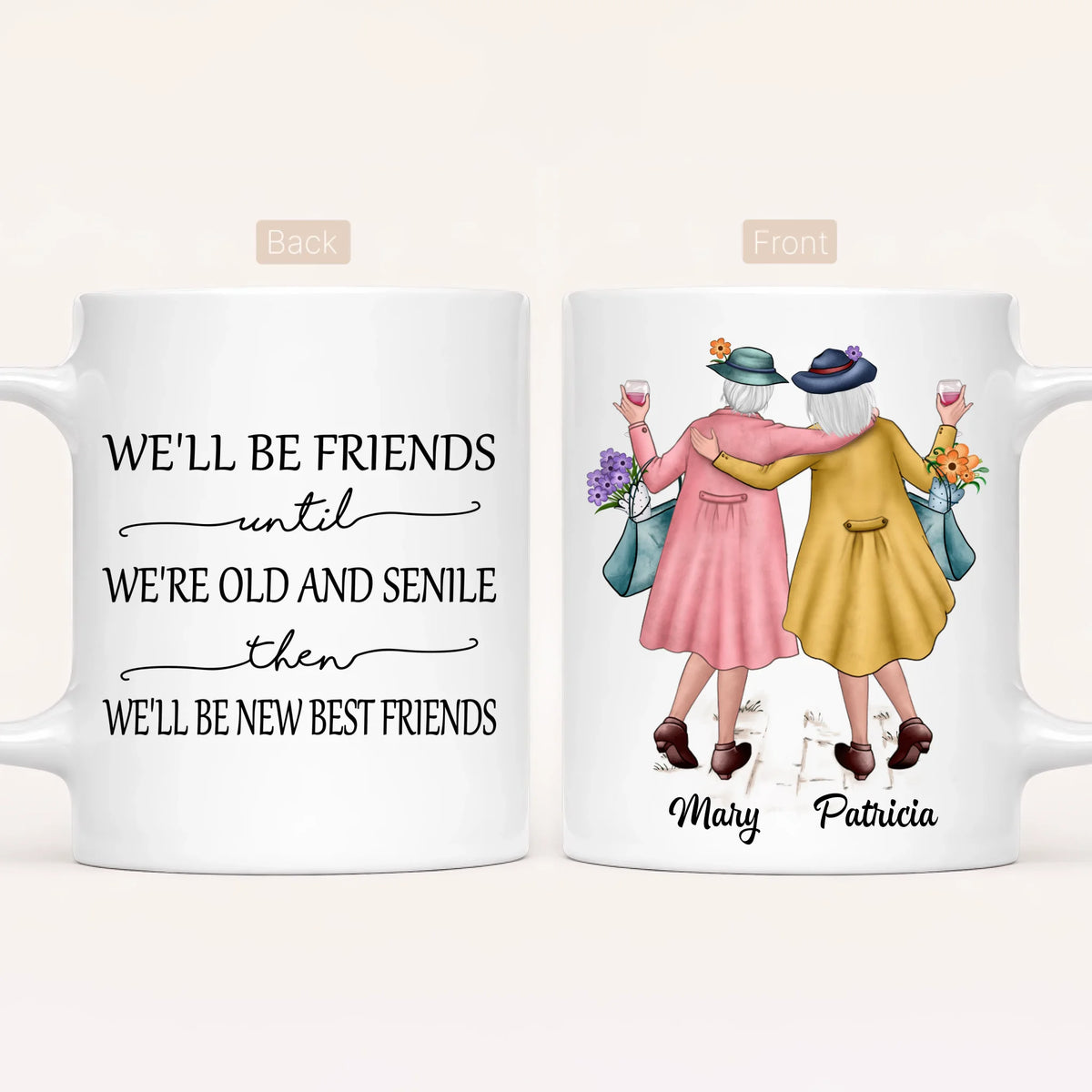 Personalised Friends Mug | Old & Senile