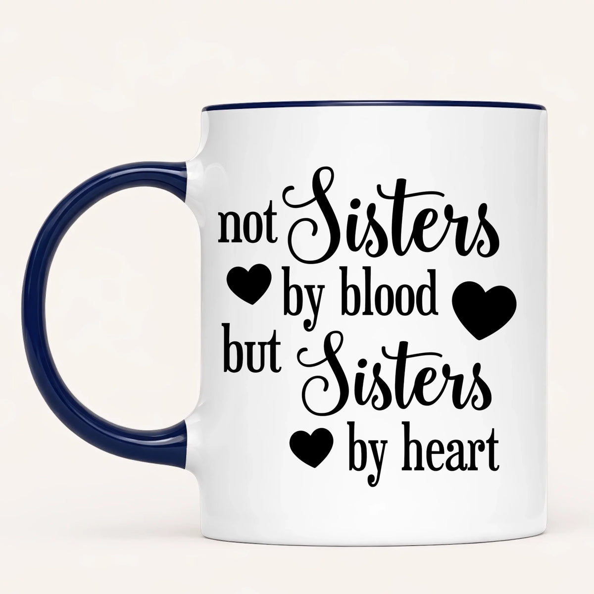 Personalised Best Friends Mug | Sisters by Heart | Up to 4