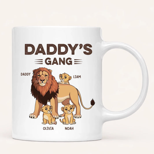 Personalised Daddy's Lion Gang Mug
